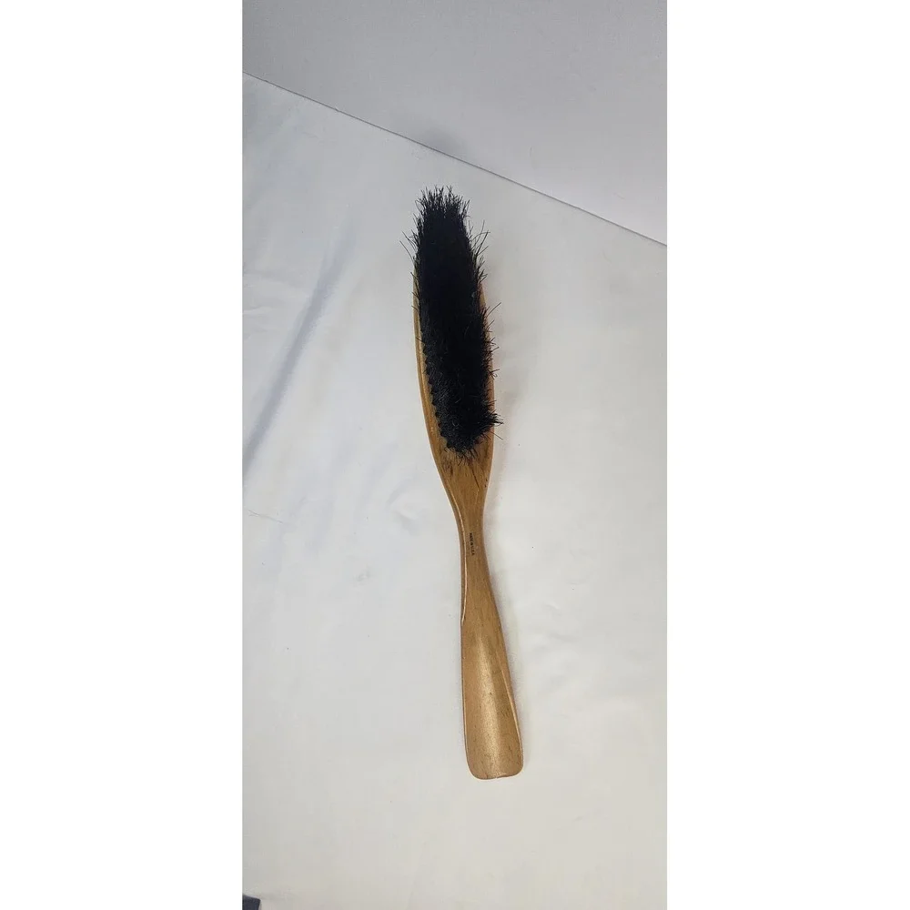 Vintage Wooden‎ Shoe Brush Made in USA Patent Marked Nylon Bristles